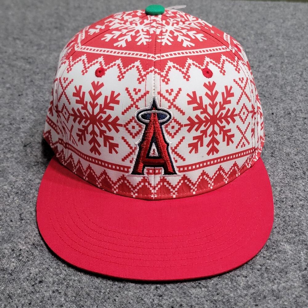 LA Angels Hat Baseball Cap Mens Christmas Classic AOP Snapback SGA Sixth Man